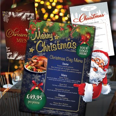 menu, New Year, Christmas, Valentine's celebration, restaurants, pubs, design, publicity